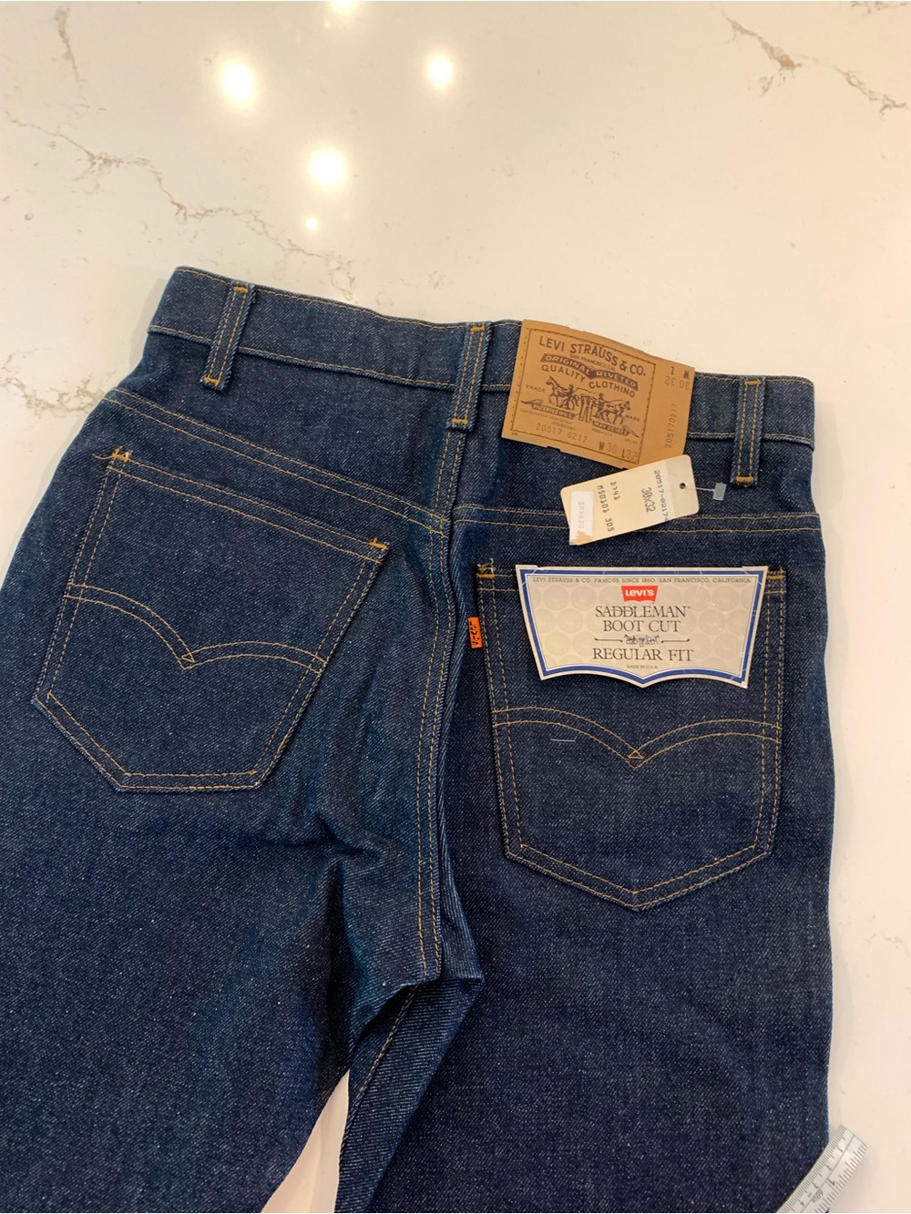 Vintage 1983 Levi's Jeans 517 Saddleman Boot Cut Men’s Size 30x32 NEW (Rare) - Picture 8 of 11